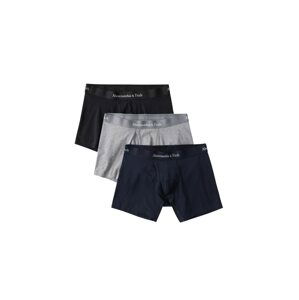 Abercrombie & Fitch Boxerky  šedá / modrá / černá