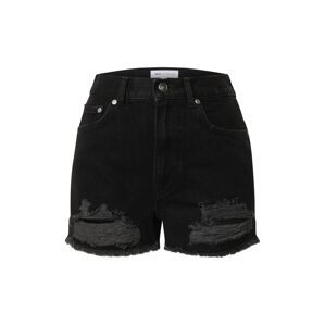 NU-IN Džíny 'Distressed Denim Shorts'  černá