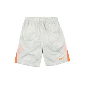 NIKE Sportshorts  bílá / oranžová / světle šedá