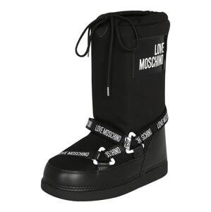 Love Moschino Stiefel  černá / bílá