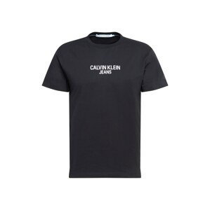 Calvin Klein Jeans Tričko  černá / bílá