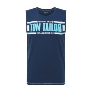 TOM TAILOR Tričko  tmavě modrá / světlemodrá / bílá