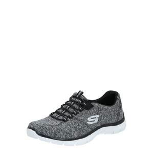 SKECHERS Tenisky 'Empire - Heart To Heart'  černá / šedá / bílá