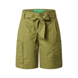 UNITED COLORS OF BENETTON Kalhoty se sklady v pase  khaki