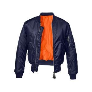 Brandit Přechodná bunda  námořnická modř / jasně oranžová