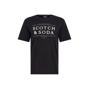 SCOTCH & SODA Tričko  černá / bílá