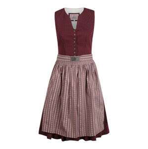 MARJO Dirndl  bílá / bobule / růžová