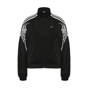 ADIDAS ORIGINALS Mikina s kapucí  černá / bílá