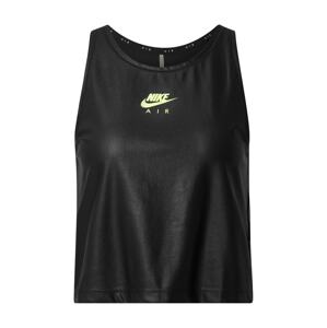 NIKE Sportovní top 'Air'  svítivě zelená / černá