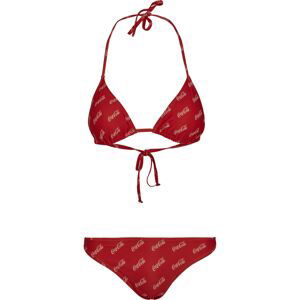 Merchcode Bikiny 'Coca Cola'  červená / bílá