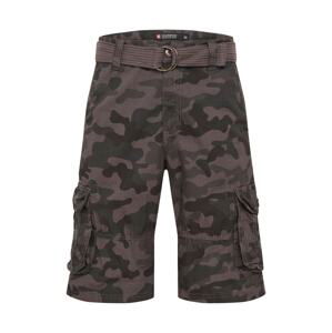 SOUTHPOLE Kapsáče 'Belted Camo Ripstop'  šedá / černá