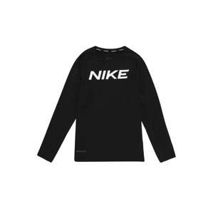 NIKE Funkční tričko  černá / bílá