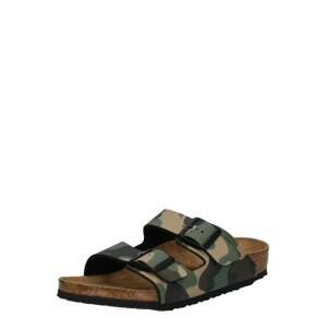 BIRKENSTOCK Otevřená obuv 'Arizona'  tmavě béžová / khaki / černá