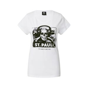 FC St. Pauli Tričko 'Sound'  černá / bílá