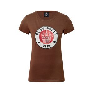 FC St. Pauli Tričko  hnědá / červená / bílá