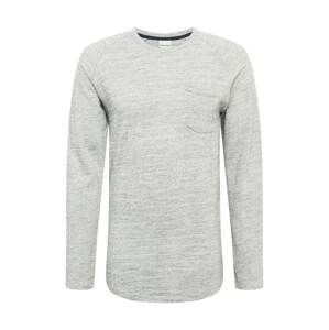 JACK & JONES Tričko 'Coozil'  bílá / světle šedá