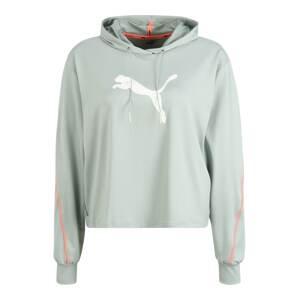 PUMA Sportovní mikina  pastelově zelená / pink / bílá