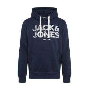 JACK & JONES Mikina 'Hero'  námořnická modř / bílá