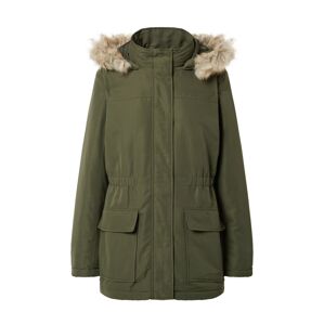 JDY Zimní parka 'Rua'  khaki / světle béžová