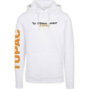 Mister Tee Sweatshirt 'Tupac Eternal'  bílá / černá / tmavě oranžová