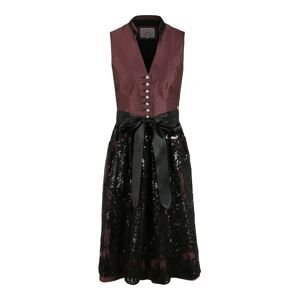 MARJO Dirndl '015 Hakima'  černá / burgundská červeň