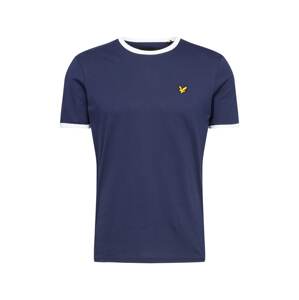 Lyle & Scott Tričko 'Ringer'  bílá / námořnická modř