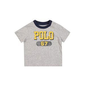 Polo Ralph Lauren Tričko  modrá / šedý melír / žlutá