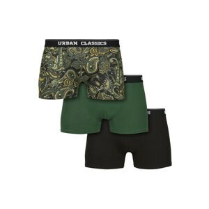 Urban Classics Boxerky  khaki / olivová / tmavě zelená / černá