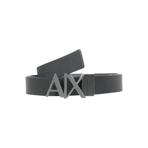 ARMANI EXCHANGE Opasek  černá / stříbrná