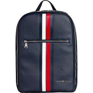 TOMMY HILFIGER Batoh 'METRO'  světle červená / tmavě modrá / bílá