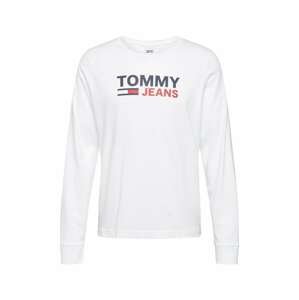Tommy Jeans Tričko  kobaltová modř / červená / bílá