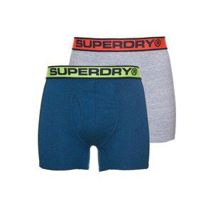 Superdry Boxerky  šedá / modrá / červená / žlutá