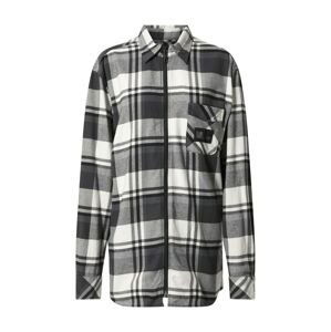 TOMMY HILFIGER Košile 'Lewis Hamilton CHECK FLANNEL SHIRT'  šedá / černá / slonová kost