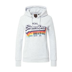 Superdry Mikina  mix barev / bílý melír