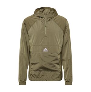 ADIDAS PERFORMANCE Sportovní bunda  khaki / bílá