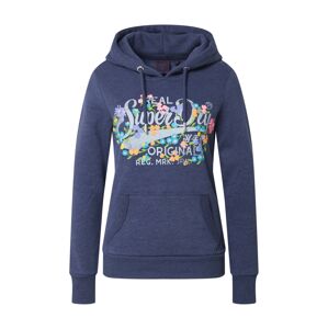 Superdry Mikina  modrý melír / mix barev