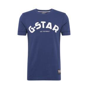 G-Star RAW Tričko  tmavě modrá / bílá