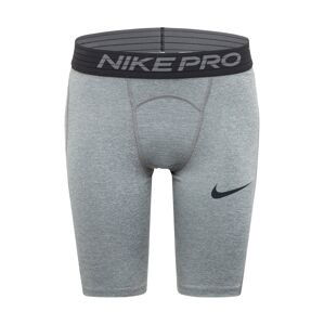 NIKE Sportovní kalhoty  šedý melír / černá