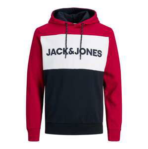 JACK & JONES Mikina  noční modrá / červená / bílá