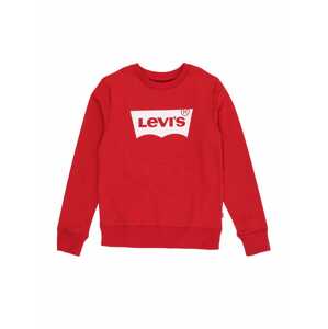 LEVI'S Mikina 'Batwing Crewneck'  červená / bílá