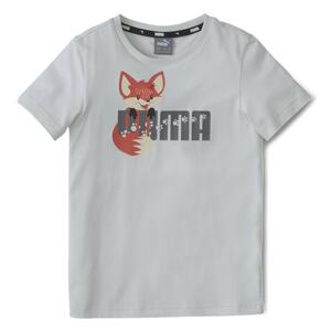 PUMA T-Shirt  světle šedá / tmavě oranžová / tmavě šedá / pastelově žlutá / černá