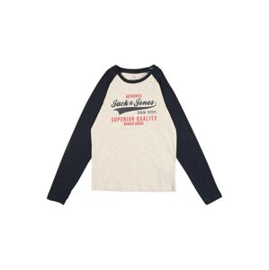 Jack & Jones Junior Tričko  námořnická modř / červená / béžový melír