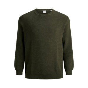 Jack & Jones Plus Svetr 'Eliam'  tmavě zelená