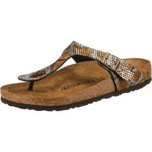 BIRKENSTOCK Žabky 'Gizeh Python'  hnědá / mix barev