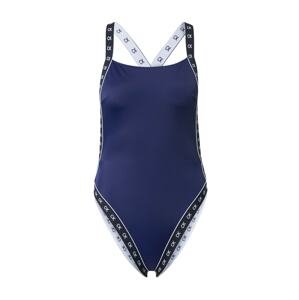 Calvin Klein Swimwear Plavky 'Core Mono Tape'  modrá / černá / bílá