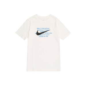 Nike Sportswear Tričko  modrá / černá / bílá