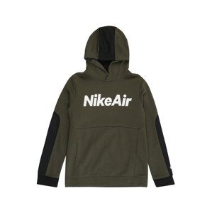 Nike Sportswear Mikina  bílá / khaki / černá