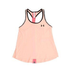 UNDER ARMOUR Sportovní top  broskvová / černá