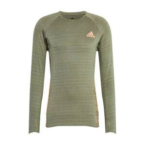 ADIDAS PERFORMANCE Funkční tričko  khaki / oranžová