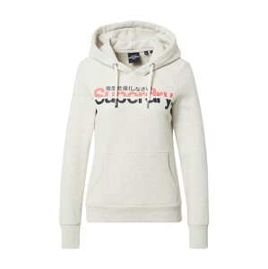 Superdry Hoodie  bílá / marine modrá / pink